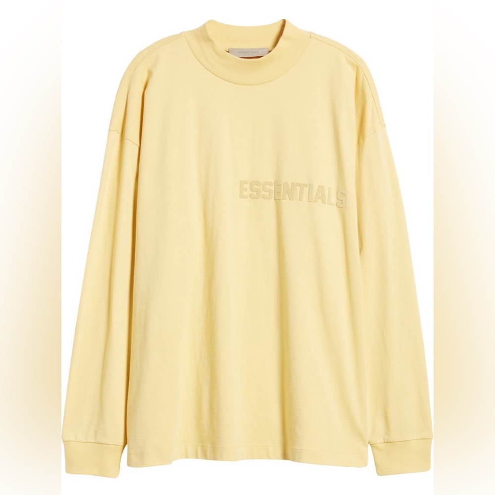 Fear of God Essentials Long Sleeve Tee Light Tuscan size Small